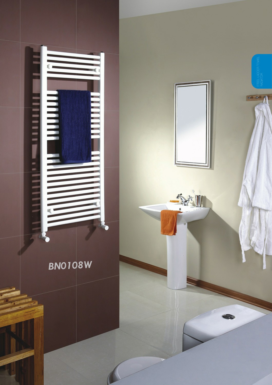 120 Sèche linge 120/50 blanc rond droit BNB