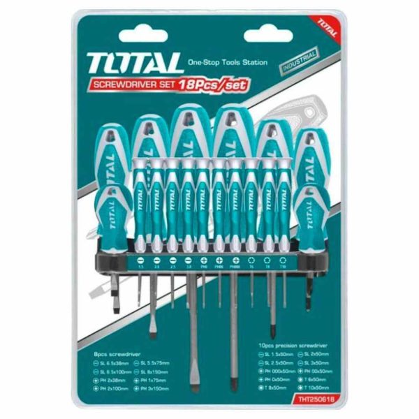 Jeu de Tournevis 18pcs TOTAL | THT250618