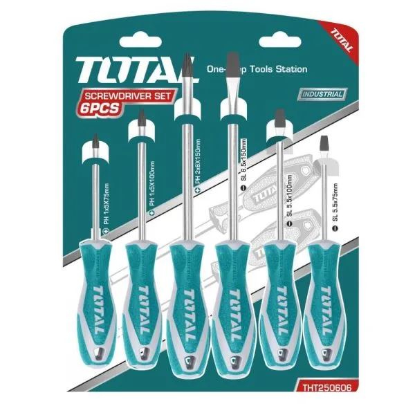 Jeu de Tournevis 6pcs TOTAL | THT250606