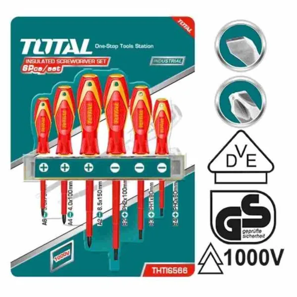 Jeu de Tournevis isolés 6pcs TOTAL | THTIS566