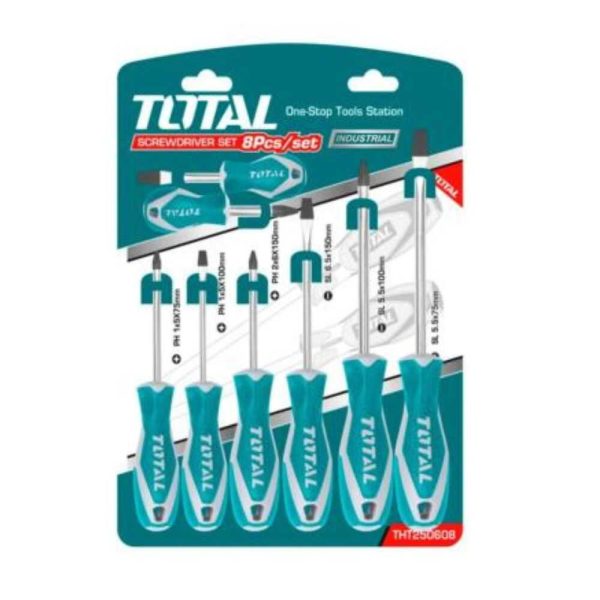 Jeu de Tournevis 8pcs TOTAL | THT250608
