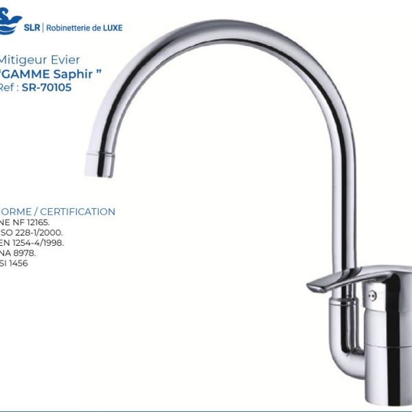 Mitigeur Evier SLR Saphir