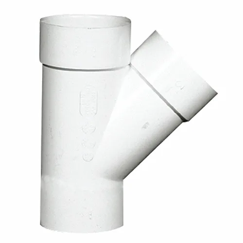 Y PVC Diamètre 40 BLANC