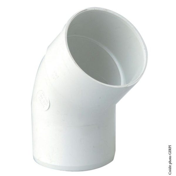 Coude Pvc 45° Diamétre 100 Blanc