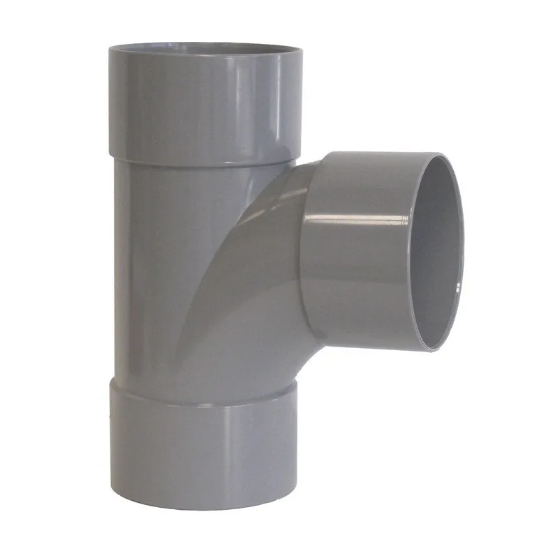 Té pied de biche PVC Diamètre 110 Gris Té pied de biche PVC Diamètre 110 Gris