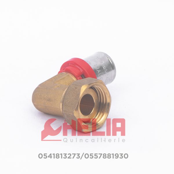 Coude ecrou libre 20 1/2 sertir Tiemme