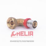 Coude ecrou libre 16 1/2 sertir Tiemme