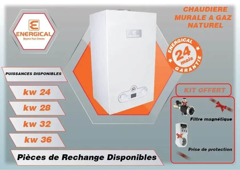 chaudiere energical 28 kw ventouse