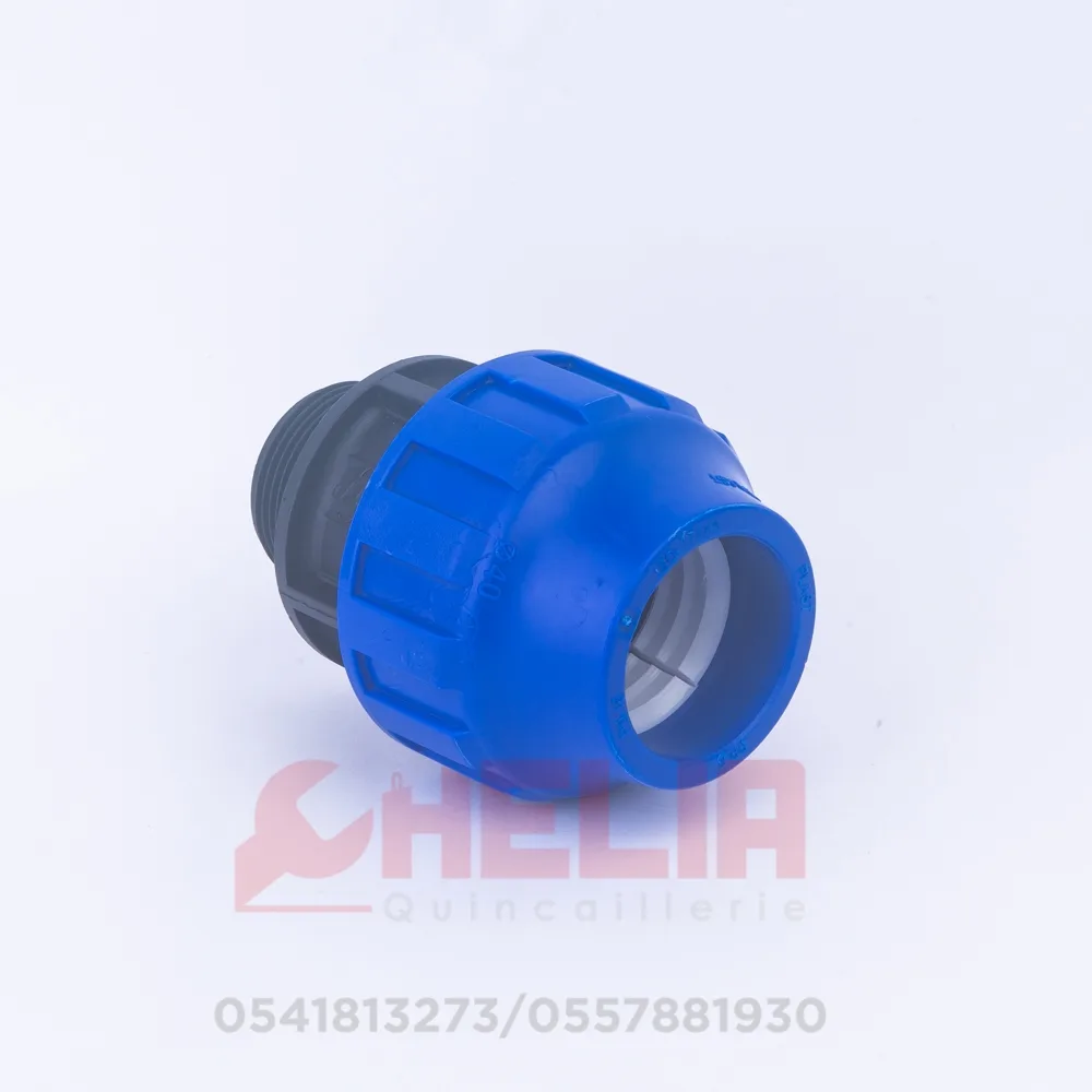 Raccord mâle 40 1 1/2 PEHD