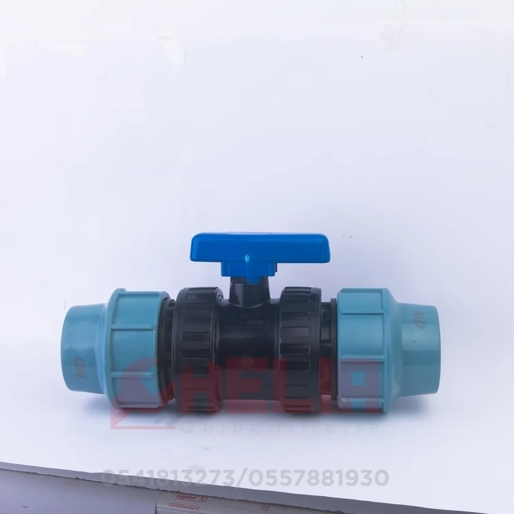 Vanne compression 75 Ø PEHD