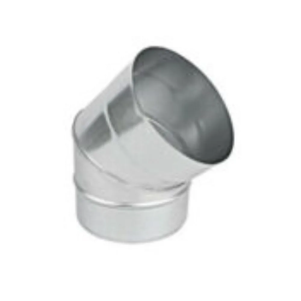 Coude cheminée 110 mm 45° inox