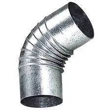coude cheminée 153 mm 45° galva