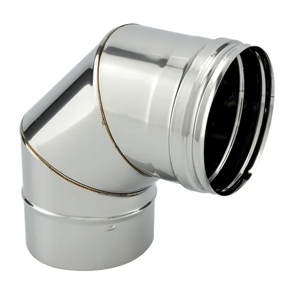 Coude cheminée 110 mm 90° inox