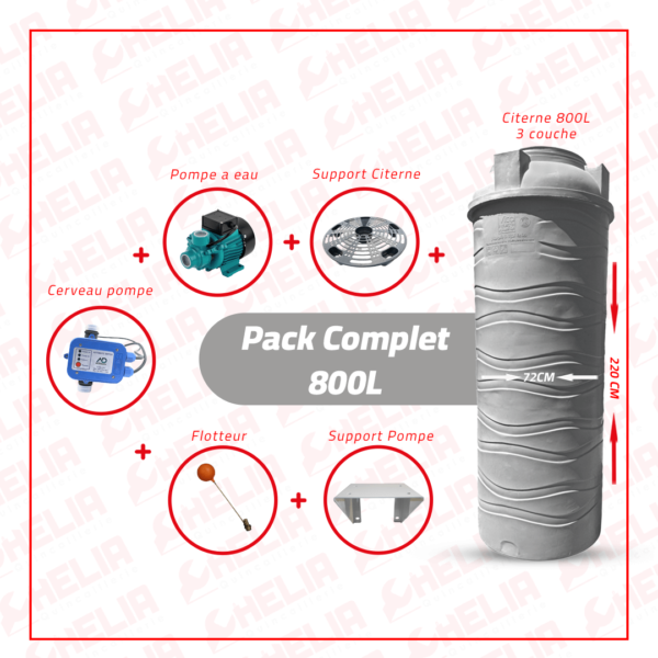 pack citerne 800l avec pompe