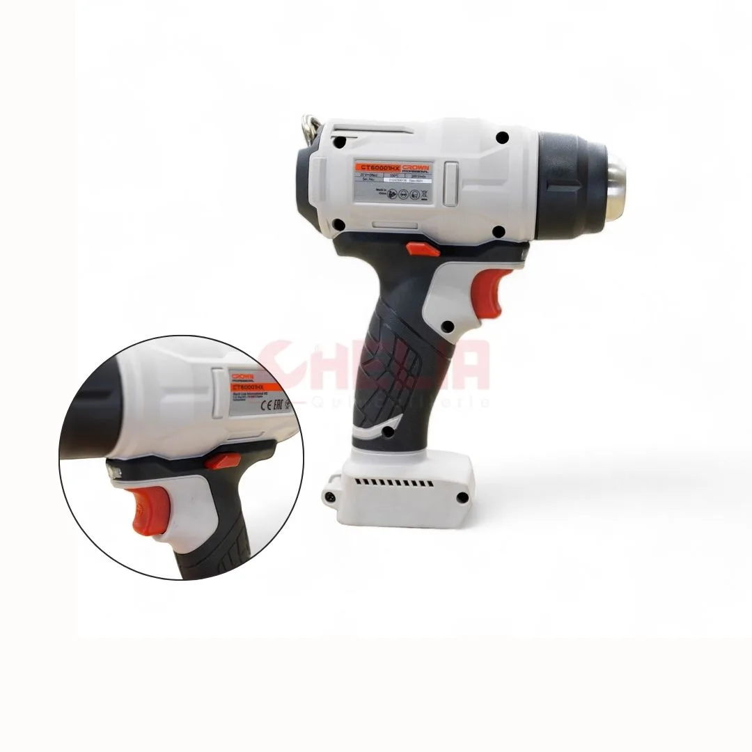 Décapeur thermique sans fil 20V MAX 550° sans Batterie CROWN CT60001HX