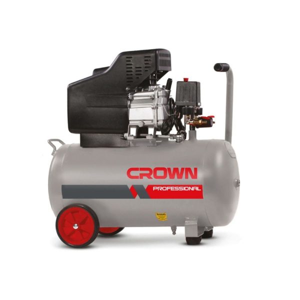 Compresseur 2.0HP 195L/Min 50 Litres CROWN