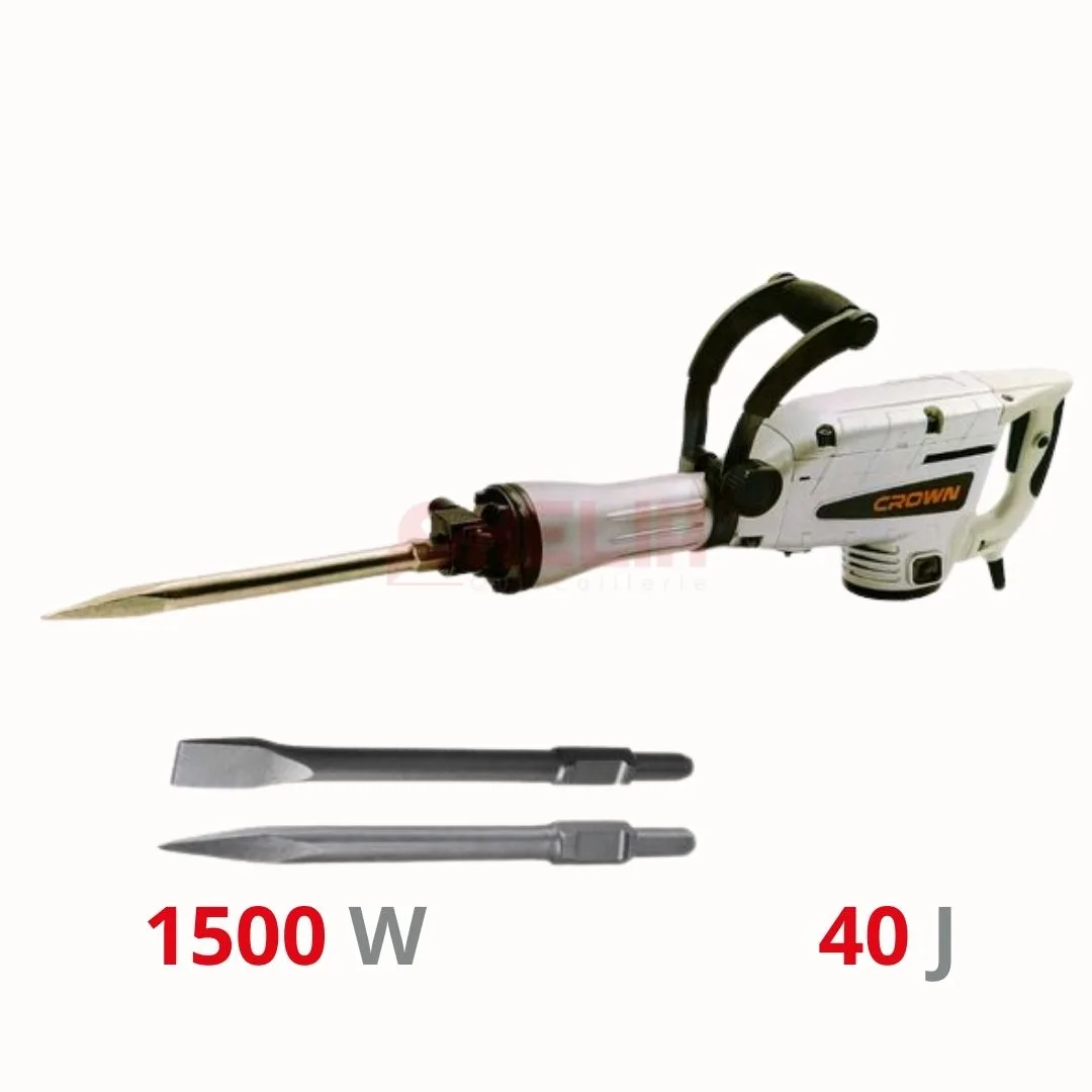 MARTEAU PIQUEUR 40J 1500W CT18043 CROWN
