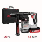 Marteau perforateur sans fil 20V 18mm 2 batteries 4Ah CROWN CT28001