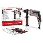 Perceuse 13mm 810W mandrin plastique CROWN CT10077KLC
