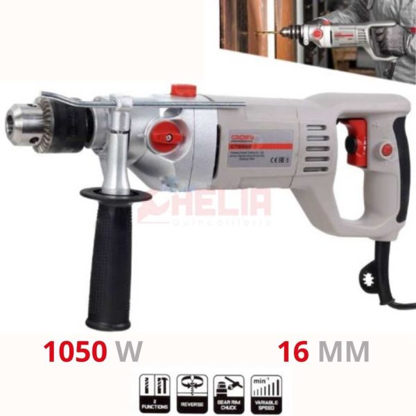 Perceuse à percussion 16mm 1050W CROWN  CT10032