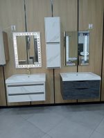 MEUBLE DE BAIN ANOVA 80 GRIS AROISE