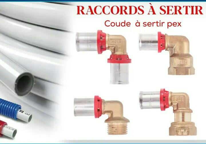 Coude fem 16 1/2 sertir FLR Coude fem 16 1/2 sertir FLR