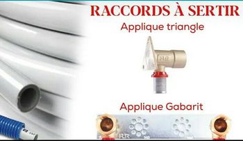 Applique double 16 1/2 a sertir FLR