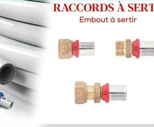 Raccord ecrou libre 16 1/2 sertir FLR