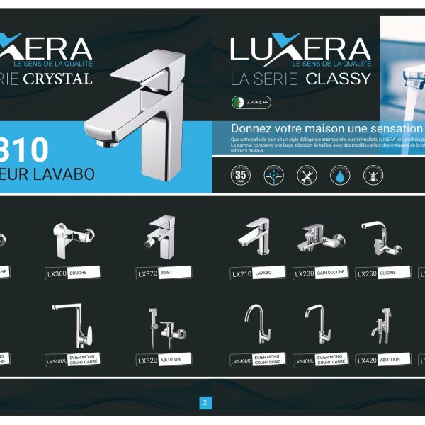 Mitigeur Douche Crystal LX360 LUXERA