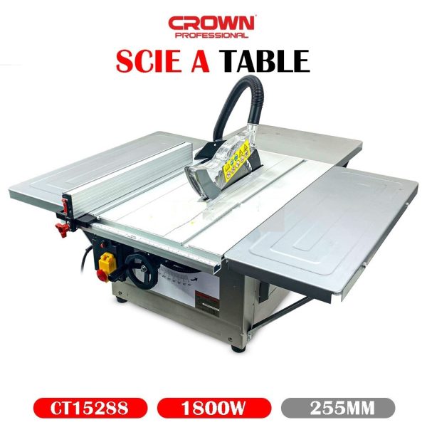 Tronçonneuse à table 1800W 255MM CROWN | CT15288