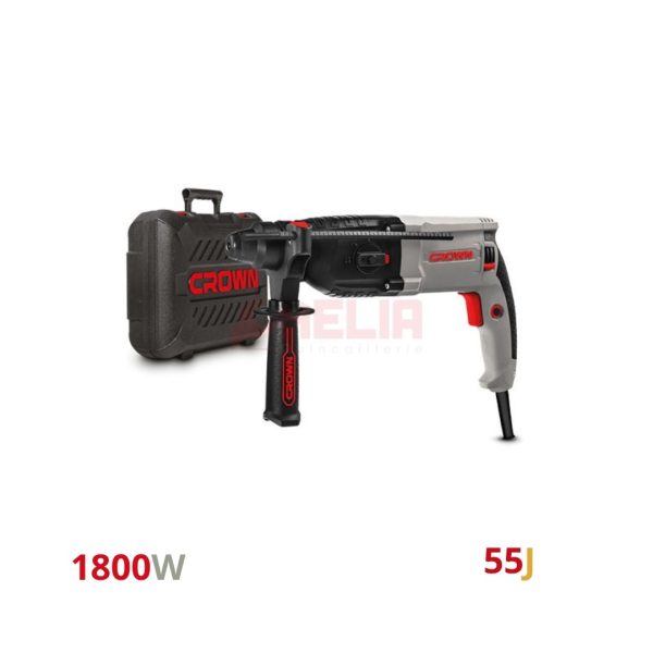 Marteau Piqueur de Démolition 1800W 55J CROWN CT18103