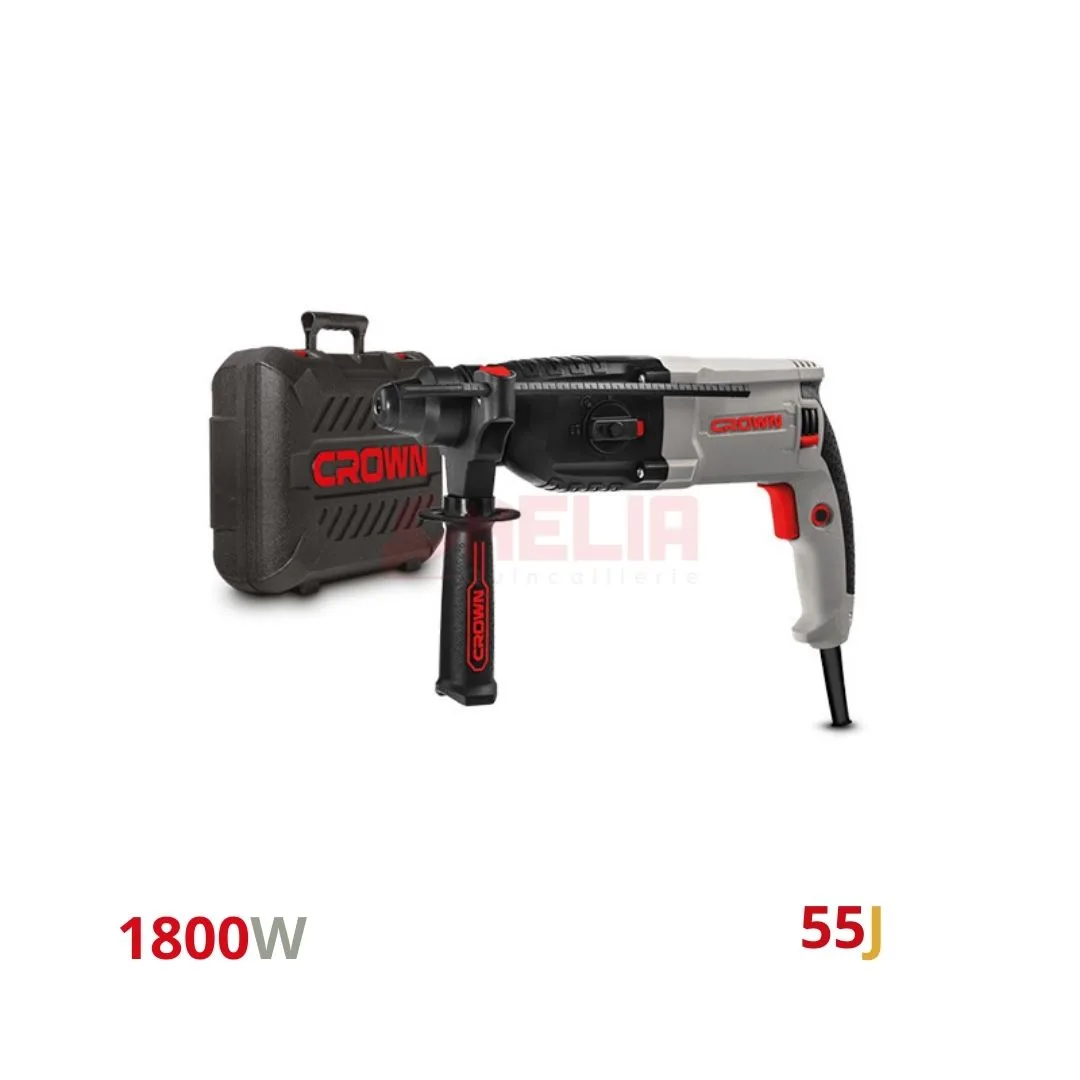 Marteau Piqueur de Démolition 1800W 55J CROWN CT18103