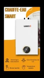 Chauffe bain Warm 12 litres Smart