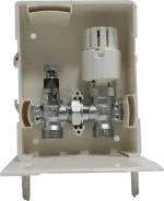 Boitier avec kit thermostatique pour réglage température de retour