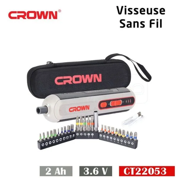 Tournevis électrique sans fil CROWN CT22053
