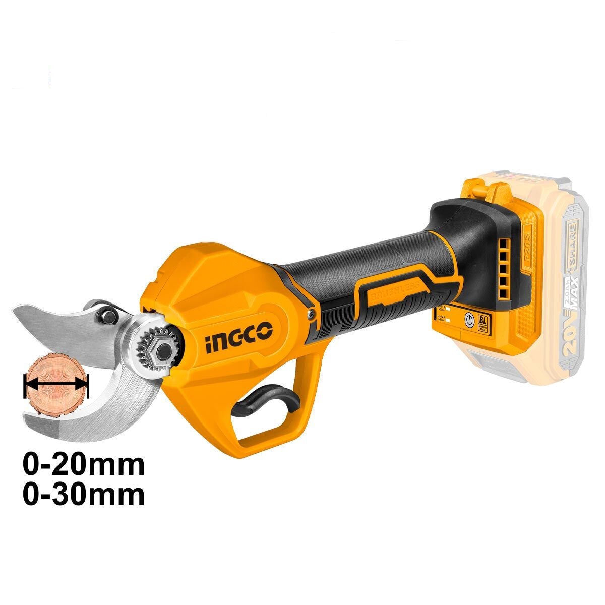 SECATEUR BATTERIE 20V SANS BATTERIE CSSLI20308 INGCO SECATEUR BATTERIE 20V SANS BATTERIE CSSLI20308 INGCO