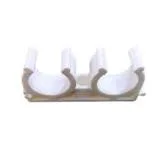 Collier double PPRC 30 blanc