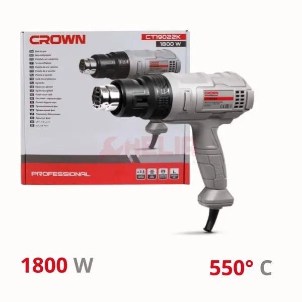 Décapeur thermique 1800W 550°C CROWN CT19022