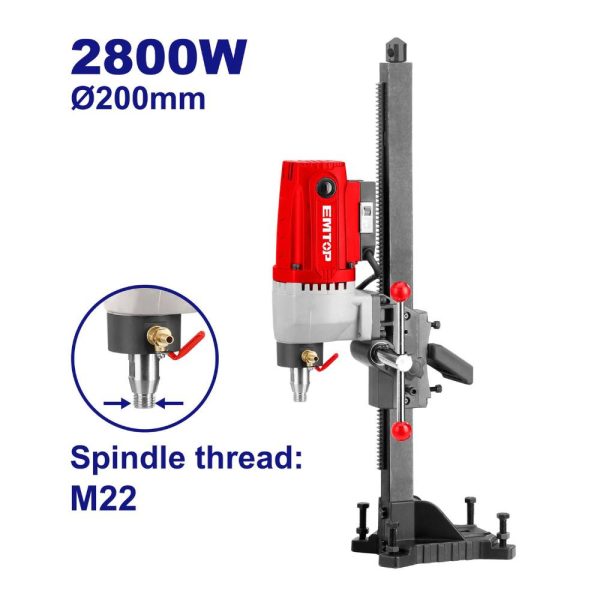 CAROTTEUSE 2800W 200MM EMTOP | EDDM280020