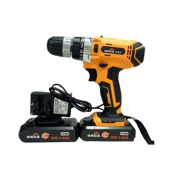 Visseuse sans fil 18V 10mm 2 batteries ORCA | CD318