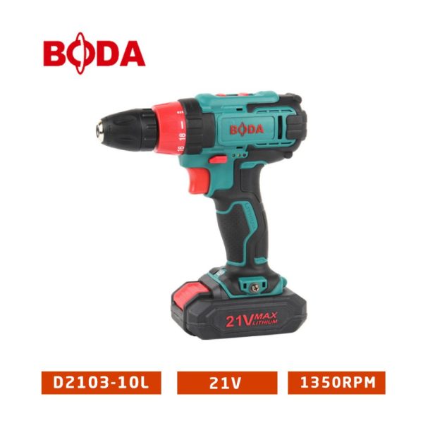 Visseuse Sans Fil 21V 10mm 2 Batteries BODA | D2103-10
