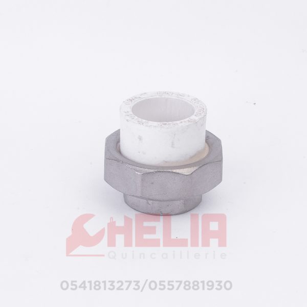 RACCORD ECROU LIBRE 50 1 1\2 PPRC BLANC