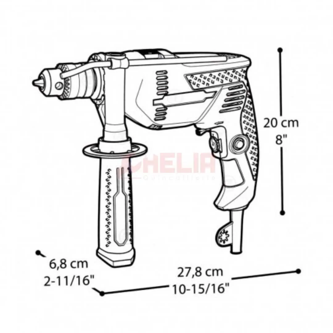 Perceuse 600W avec valise outils 98pcs CROWN CT10128