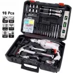 Perceuse 600W avec valise outils 98pcs CROWN CT10128