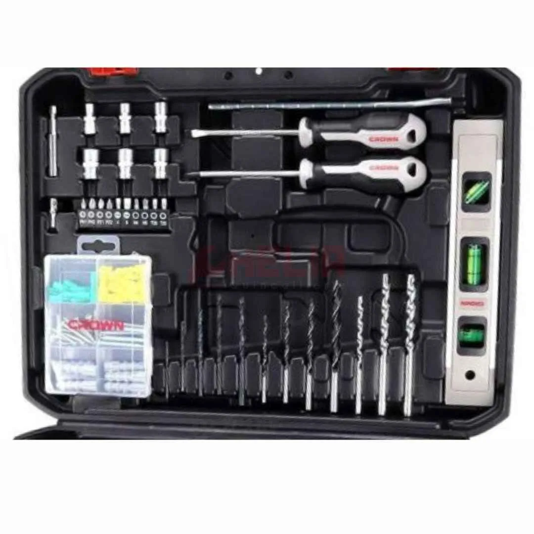 Perceuse 600W avec valise outils 98pcs CROWN CT10128