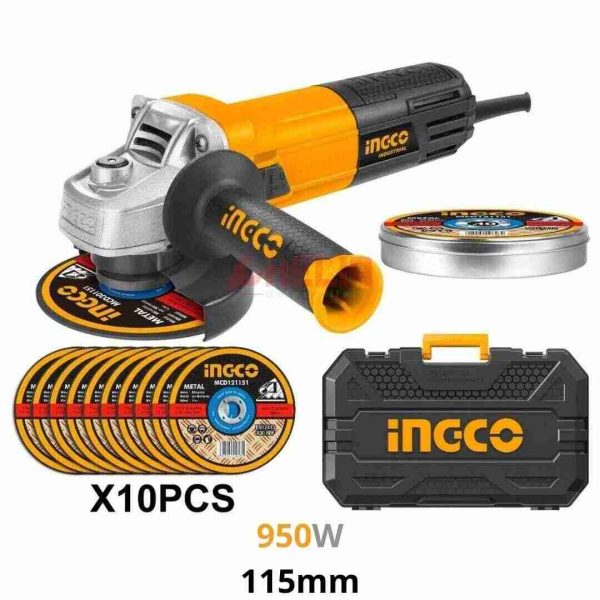 TRONCENEUSE 115MM 950W AG8508-1 +10 DISQUE INGCO