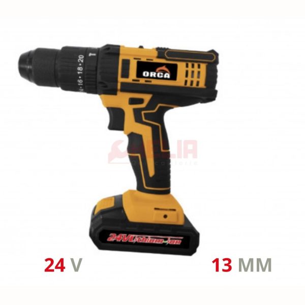 Visseuse à percussion 24V 13mm 2 batteries ORCA