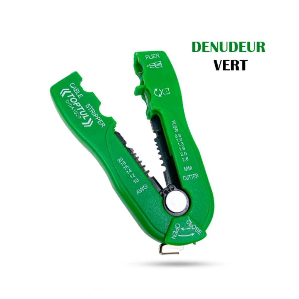 450mm (2) Pince à dénuder multi-usages 117mm 0.8-2.6mm TOPTUL | DIDA1020