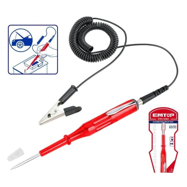 Testeur de circuits automobiles DC6-24V EMTOP | ETPL14504