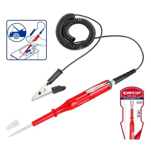 Testeur de circuits automobiles DC6-24V EMTOP | ETPL14504